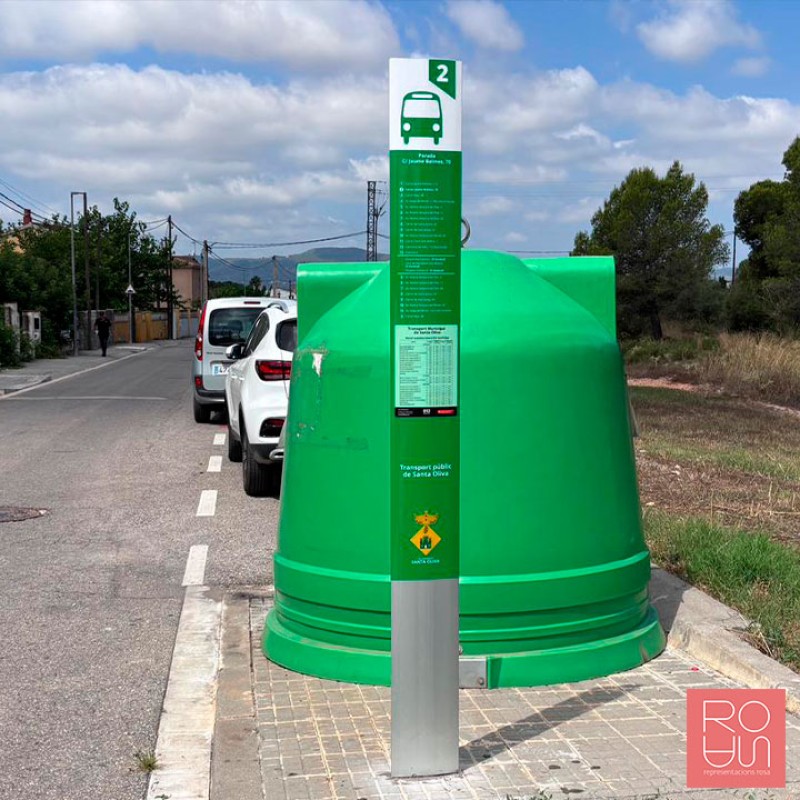 Tòtem per parades d'autobús